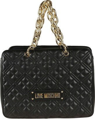 Logo Quilted Tote