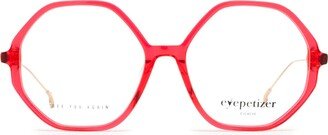 Eyepetizer Cassandra Transparent Red Glasses