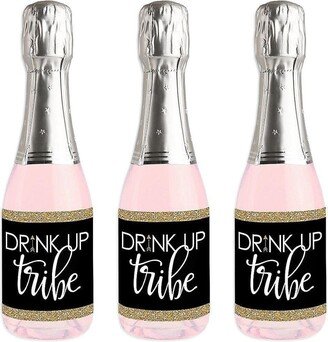 Big Dot Of Happiness Bride Tribe - Mini Wine Bottle Stickers - Bachelorette Party Favor Gift - 16 Ct