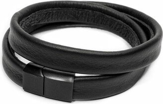 Waiwai Unisex Double Wrap Leather Bracelet