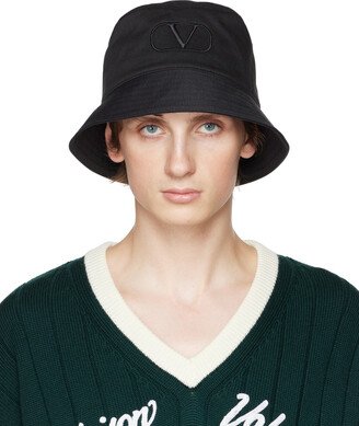 Black VLogo Signature Bucket Hat