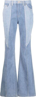 Rafael patchwork bootcut jeans