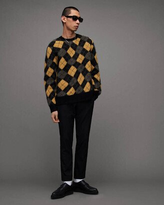 Fitzroy Warped Argyle Jacquard Sweater