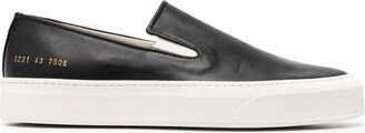 Leather Slip-On Sneakers-AH