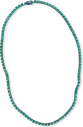 NAKARD Small Tile Opera Necklace in Green Onyx