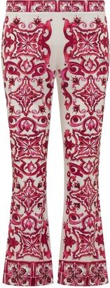 Majolica Printed Flared Pants