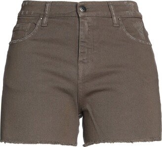 MET JEANS Denim Shorts Khaki