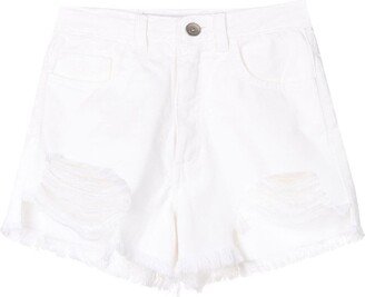 LUIZA BOTTO Denim Raw-Cut Shorts