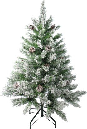 Northlight 4' Flocked Angel Pine Artificial Christmas Tree - Unlit