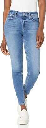 Women's Hoxton Cropped Ankle Length high Rise Skinny in Rock Show Distressed