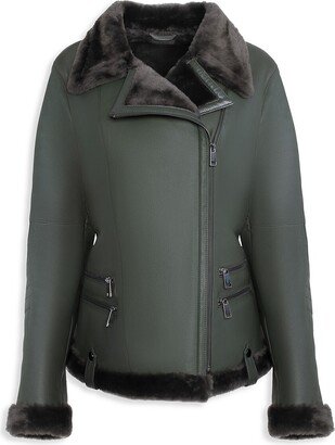 Made For Generation Collection Shearling Moto Jacket-AA
