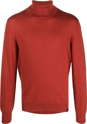 High-Neck Virgin Wool Jumper