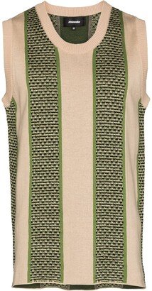 Striped Knitted Vest