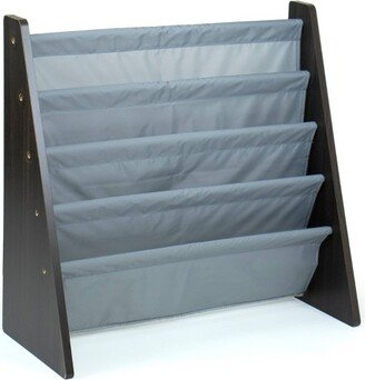 Sumatra Kids' Bookshelf 4 Tier Book Organizer Espresso/Gray