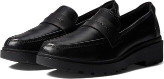 Calla Ease (Black Leather) Women's Shoes