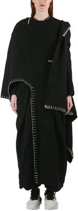 Stitching Embellished Long Coat