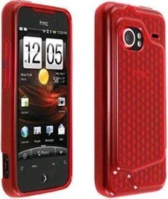 OEM Verizon HTC Droid Incredible 6300 High Gloss Silicone Case (Red) (Bulk Packaging)