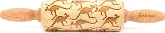 Kangaroos Engraved Rolling Pin For Cookies, Embossing Pin, By Laser, Stamp Cookies