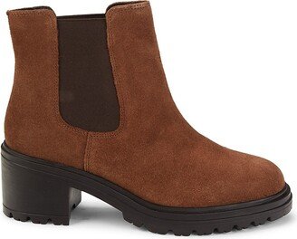 Suede Heel Chelsea Boots