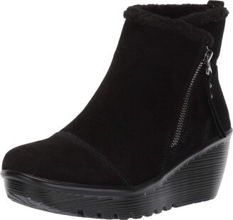 Women's Parallel-Zip up Wedge Casual Comfort Ankle Boot Fashion