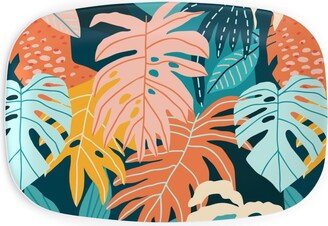 Serving Platters: Colors Of The Jungle - Multi Serving Platter, Multicolor