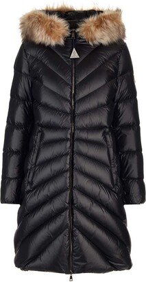 Chandre Zip-Up Long Puffer Coat