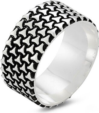 Yield of Men Men's Sterling Silver Oxidized Band Ring