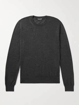 Slim-Fit Cashmere and SIlk-Blend Sweater-AA