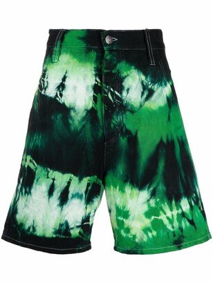 Alex fit tie-dye shorts