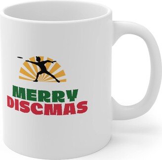 Merry Discmas Disc Golf Mug, Holiday Gift, Golf, Christmas Gift