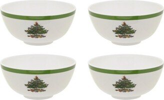 Christmas Tree Melamine Bowl, Set of 4 - 6 Inch