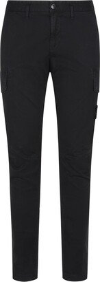 Mid-Rise Tapered Cargo Trousers-AB