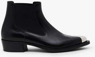 Men's Punk Chelsea Boot In Black