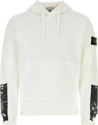 Logo Patch Drawstring Hoodie-AN