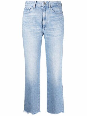 high-rise cropped Logan jeans