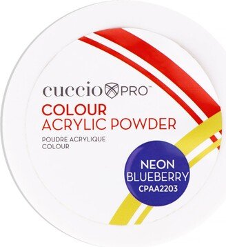 Colour Acrylic Powder - Neon Blueberry by Cuccio PRO for Women - 1.6 oz Acrylic Powder