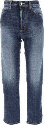 One Life Logo Patch Cropped Jeans