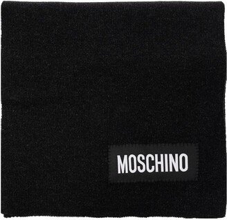 Logo Patch Knitted Scarf-AG