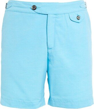 Hemingsworth Cotton-Blend Clipper Swim Shorts