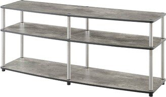 Designs2Go No Tools 3 Tier Wide TV Stand for TVs up to 65 - Breighton Home