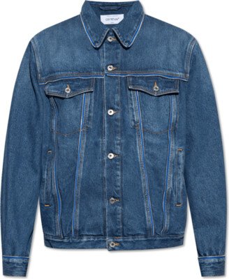 Navy Blue Denim Jacket-AA