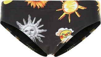 Sun Print Swim Briefs-AA