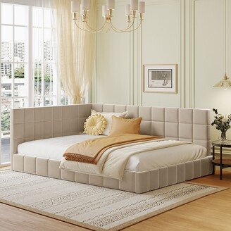 HOMEBAY Upholstered Daybed/Sofa Bed Frame