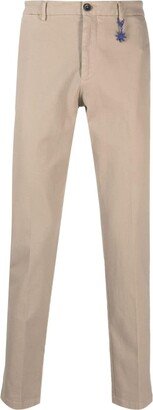 Stretch-Cotton Slim-Cut Trousers-AD