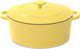 Chef’S Classic Enameled Cast Iron Cookware 7Qt Casserole Round With Cover