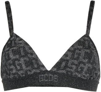 x GCDS monogram-print sports bra