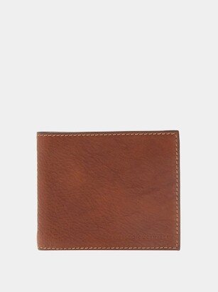 Logo-debossed Grained-leather Bi-fold Wallet