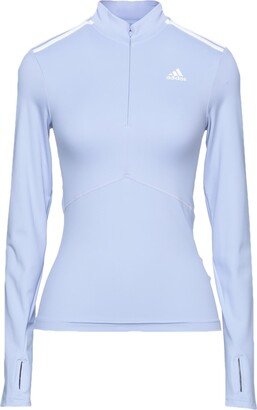 Quarterzip W T-shirt Sky Blue