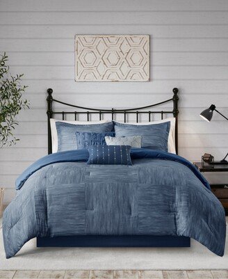 Walter Seersucker 7-Pc. Comforter Set, California King