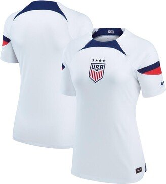 Women's White Uswnt 2022/23 Home Breathe Stadium Replica Blank Jersey